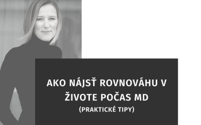 Ako nájsť rovnováhu v živote počas materskej dovolenky?